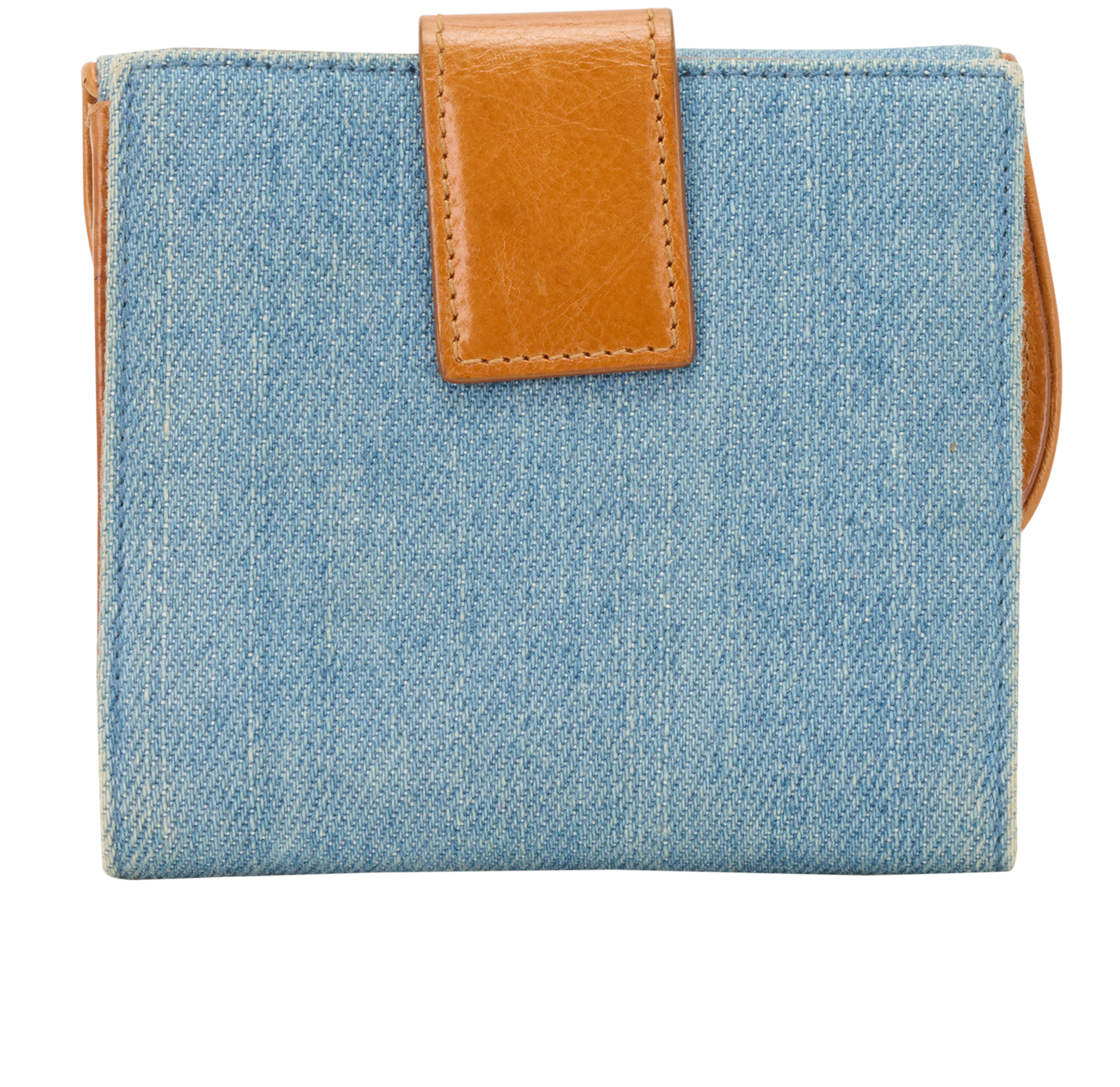 Christian Dior Saddle Lotus Wallet, &pound;150, Accessories, Blue, Denim, Back view